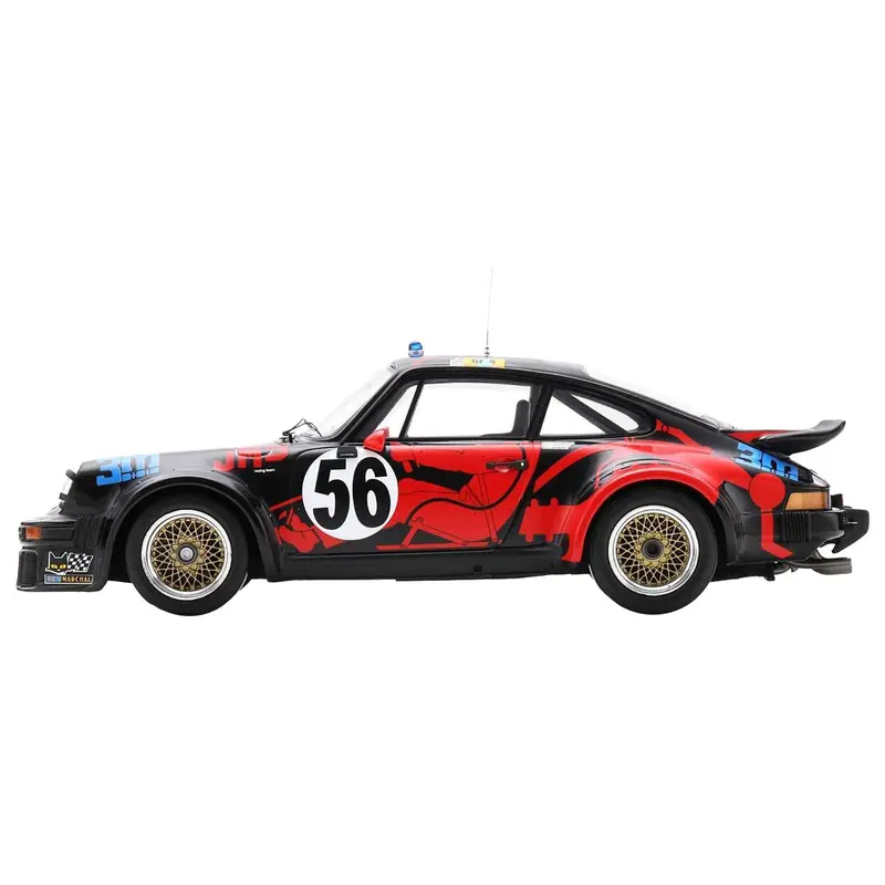 Porsche 934 #56 Jean-Louis Bousquet - Cyril Grandet - Philippe Dagoreau "Jms Racing-Asa Cachia" "24 Hours Of Le Mans" (1977) With Acrylic Display Case 1/18 Model Car By Spark 1