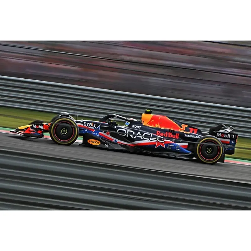 Red Bull Racing Rb19 #11 Sergio Perez "Oracle" F1 Formula One "United States Gp" (2023) With Driver Limited Edition To 102 Pieces Worldwide 1/18 Diecast Model Car By Minichamps 1