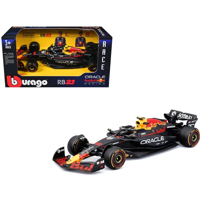 Red Bull Racing Rb21 #22 Yuki Tsunoda "Oracle" Formula One F1 World Championship (2025) "Race" Series 1/43 Diecast Model Car By Bburago 1