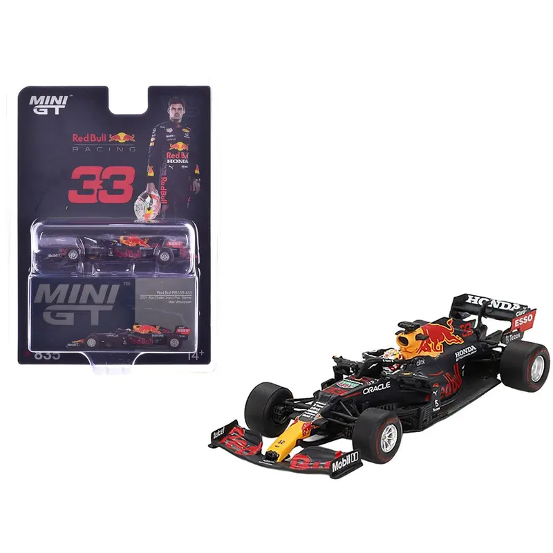 Red Bull Rb16b #33 Max Verstappen Winner Formula One F1 "Abu Dhabi Gp" (2021) Limited Edition 1/64 Diecast Model Car By Mini Gt 1