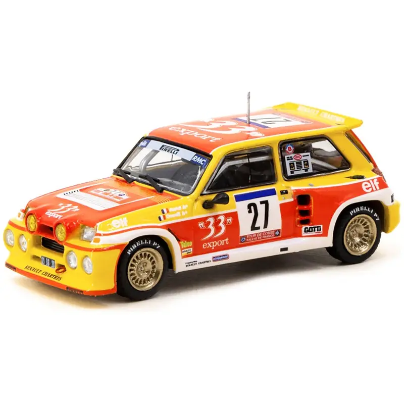 Renault 5 Maxi Turbo #27 Didier Auriol - Bernard Occelli "Tour De Corse - Rallye De France" (1985) "Hobby64" Series 1/64 Diecast Model Car By Tarmac Works 1