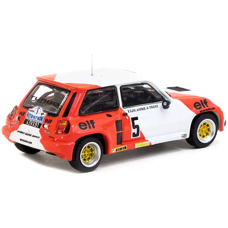 Renault 5 Turbo #5 Alain Prost - Jean-Marc Andrie "Rallye Du Var" (1982) "Hobby64" Series 1/64 Diecast Model By Tarmac Works 1