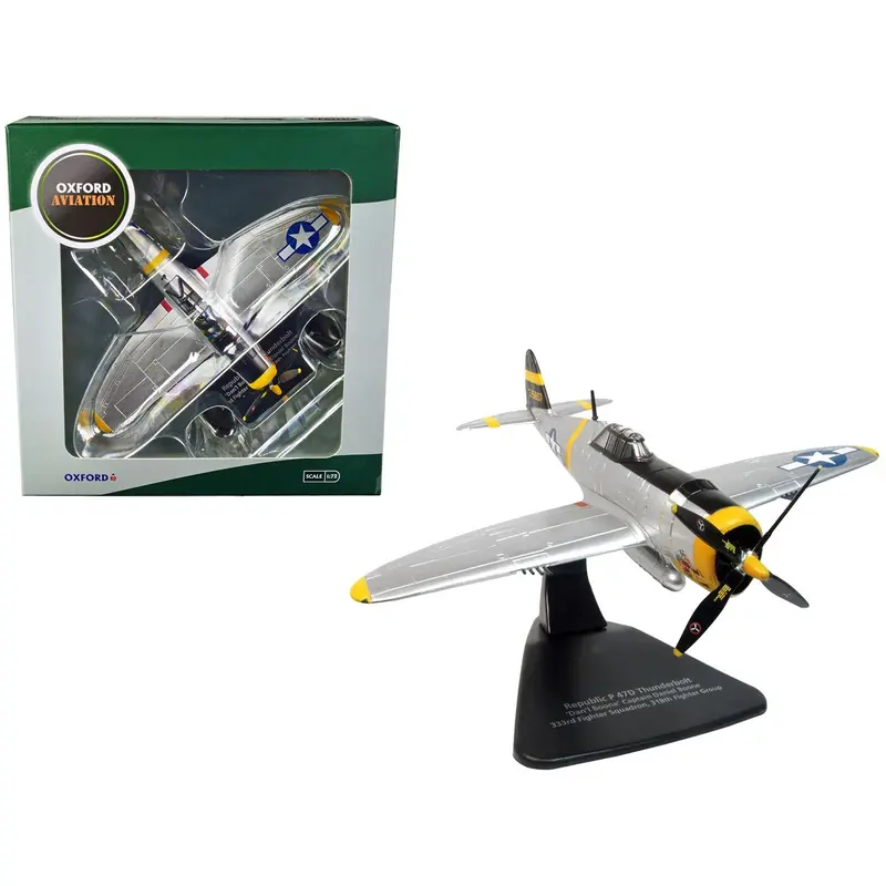Republic P-47D Thunderbolt Fighter Plane Usaaf "Captain Daniel Boone 333Rd Fighter Squadron 318Th Fighter Group" "Oxford Aviation" Series 1/72 Diecast Model Airplane By Oxford Diecast 1