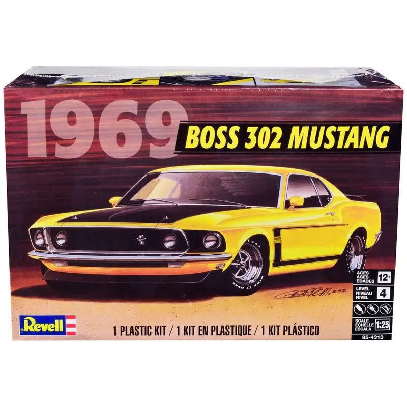 Revell 1969  Boss 302 Mustang Scale 1/25 Model Kit 1