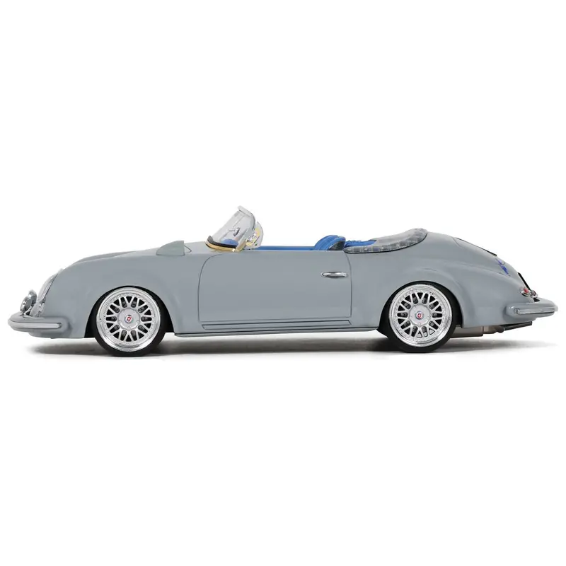 S-Klub Outlawd Speedster Nardo Gray With Blue Interior 1/18 Model Car By Gt Spirit 1