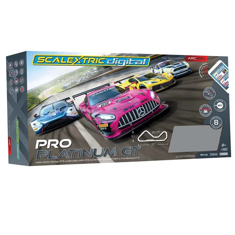 Scalextrics Scalextric Arc Pro - Pro Platinum W/Four Modern Gt Cars 1