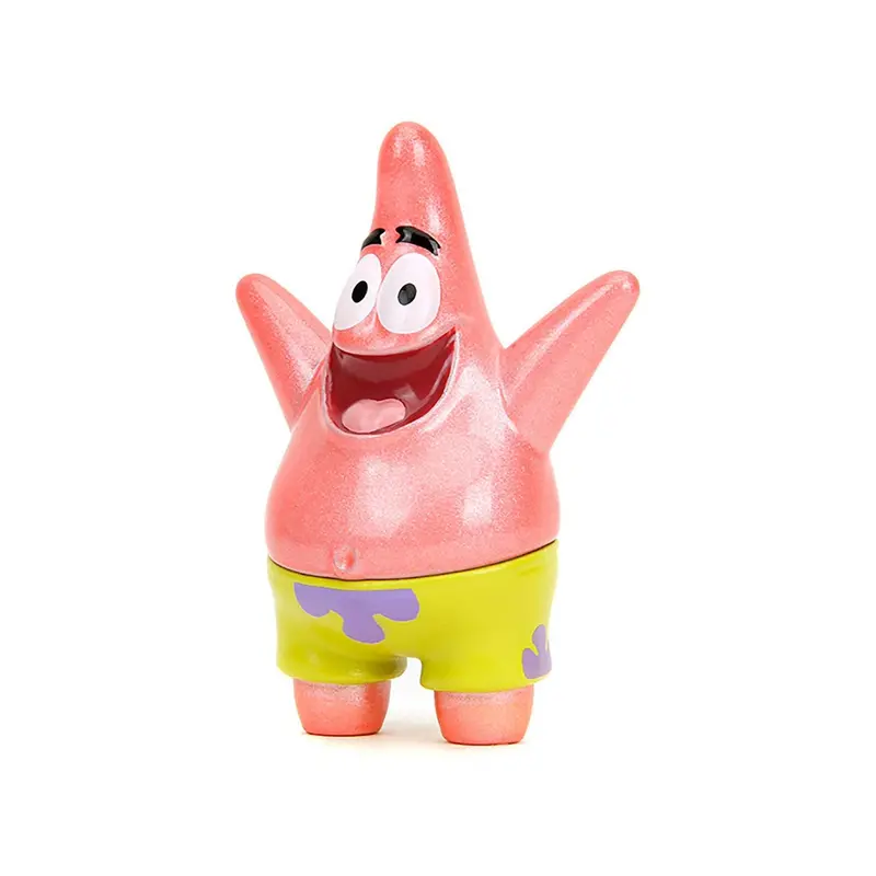 Set Of 4 Diecast Figures "Spongebob Squarepants" (1999-Current) Tv Series "Metalfigs" Series Diecast Models By Jada 1