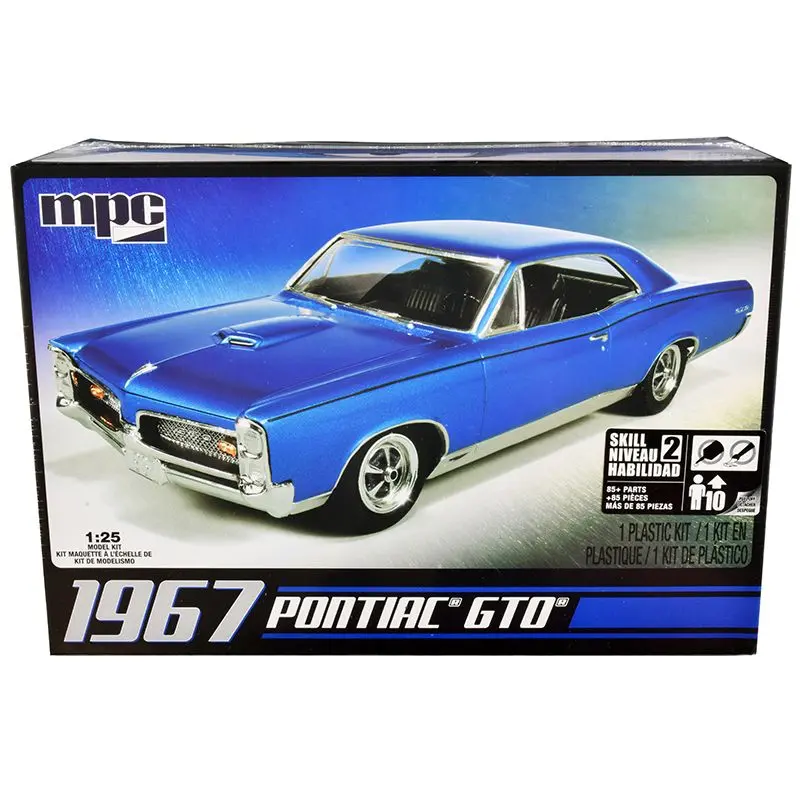 Skill 2 Model Kit 1967 Pontiac Gto 1/25 Scale Model By Mpc 1