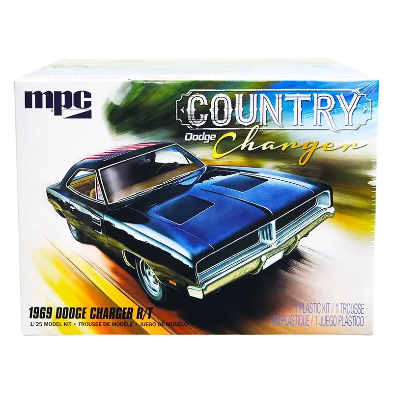 Skill 2 Model Kit 1969 Dodge Charger R/T "Country" 1/25 Scale Model By Mpc 1