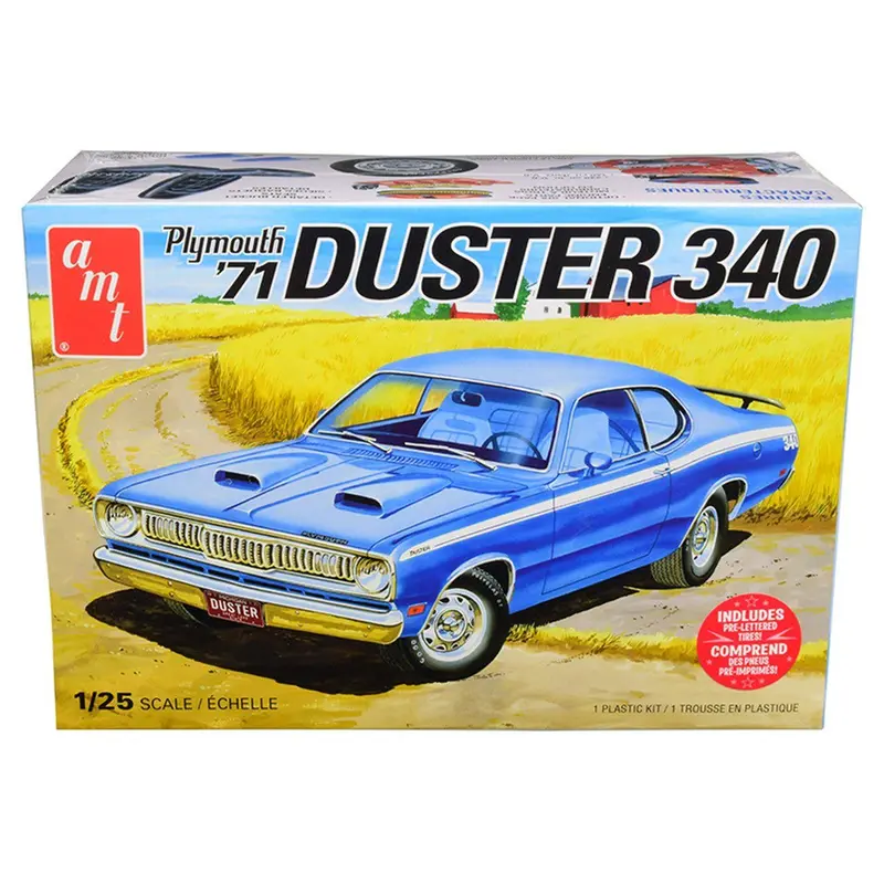 Skill 2 Model Kit 1971 Plymouth Duster 340 1/25 Scale Model By Amt 1