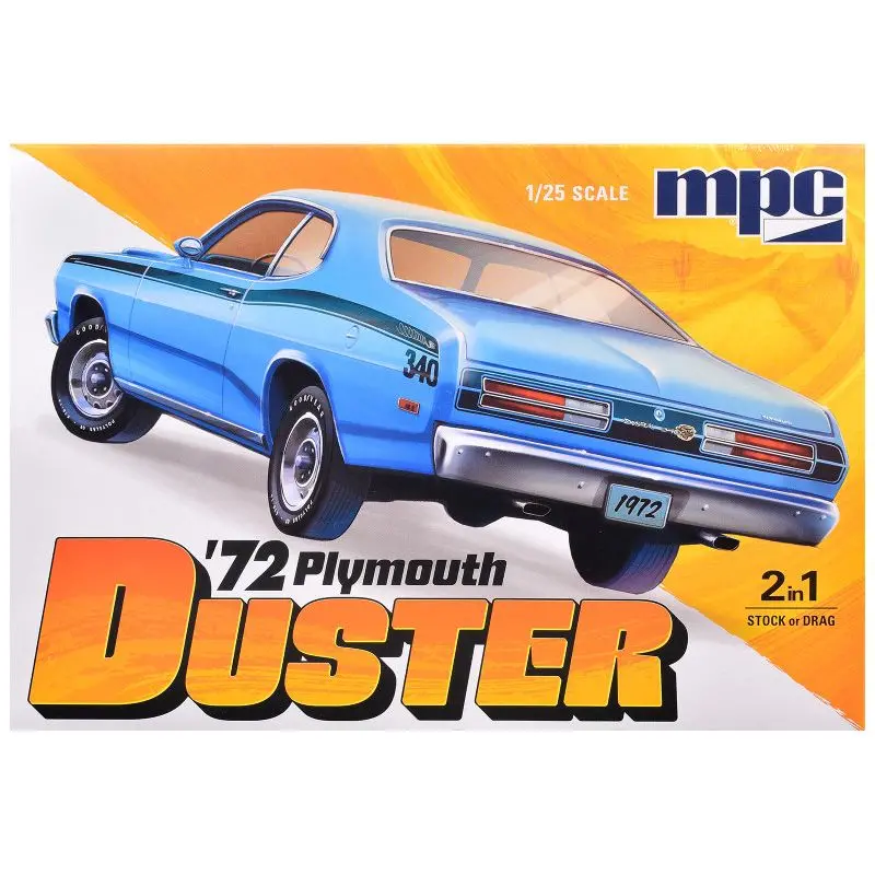 Skill 2 Model Kit 1972 Plymouth Duster 2-In-1 Kit 1/25 Scale Model By Mpc 1