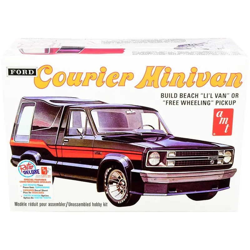 Skill 2 Model Kit 1978 Ford Courier Minivan 2-In-1 Kit 1/25 Scale Model By Amt 1