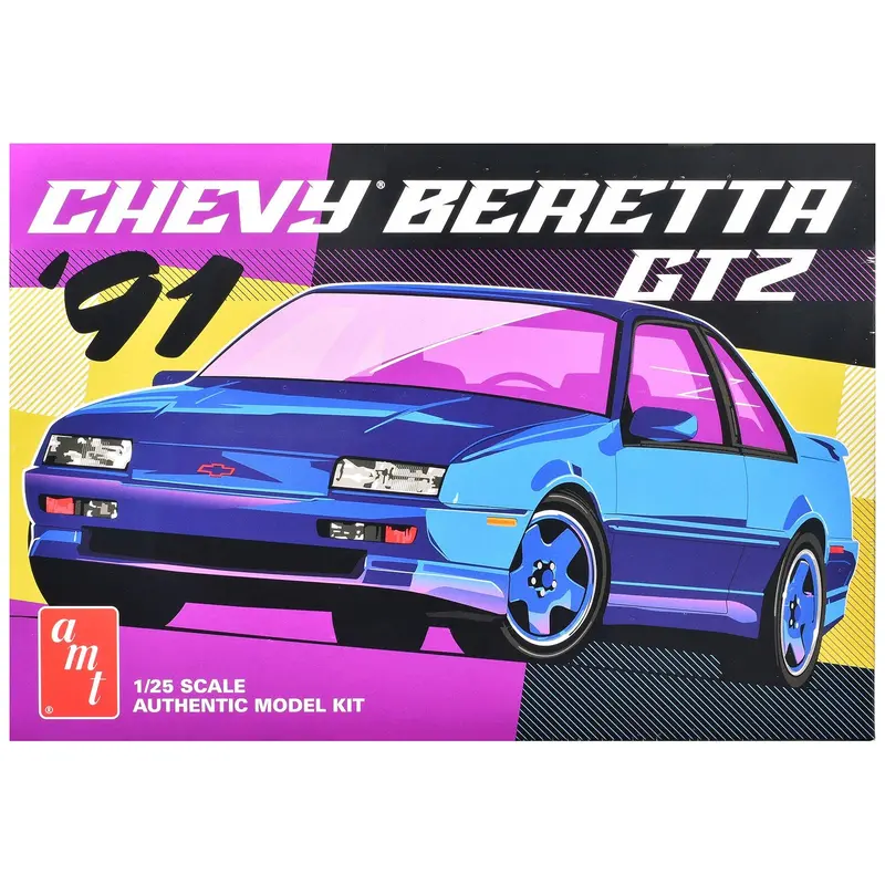 Skill 2 Model Kit 1991 Chevrolet Beretta Gtz 1/25 Scale Model By Amt 1