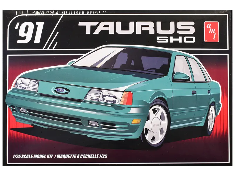 Skill 2 Model Kit 1991 Ford Taurus Sho 1/25 Scale Model By Amt 1