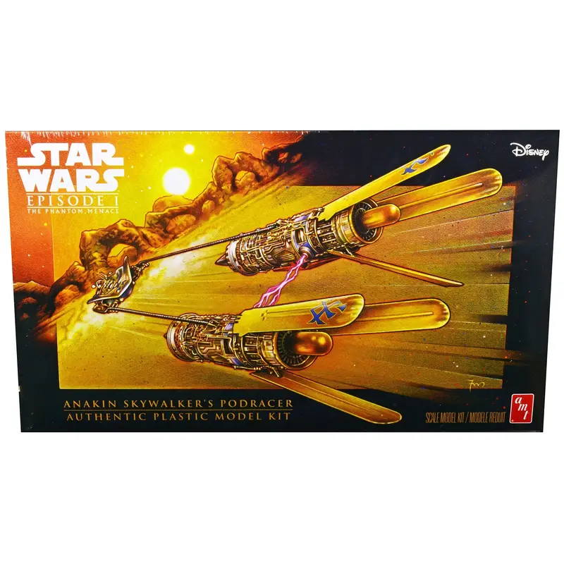 Skill 2 Model Kit Anakin Skywalker's Podracer "Star Wars Episode I: The Phantom Menace" 1/32 Scale Model By Amt 1