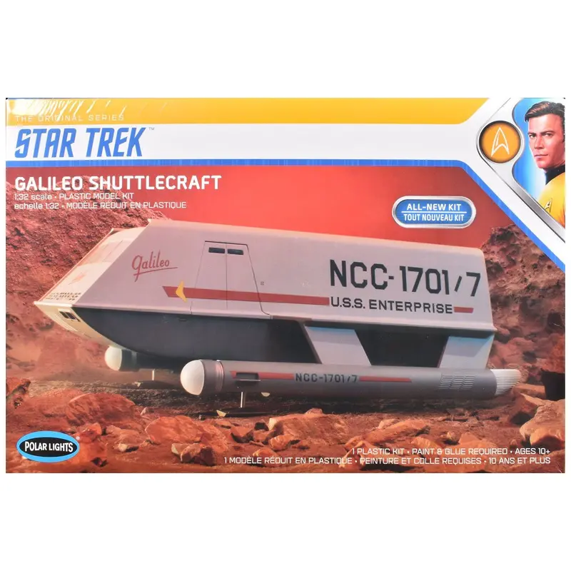 Skill 2 Model Kit Galileo Shuttlecraft "Star Trek: The Original Series" (1966-1968) Tv Series 1/32 Scale Model By Polar Lights 1