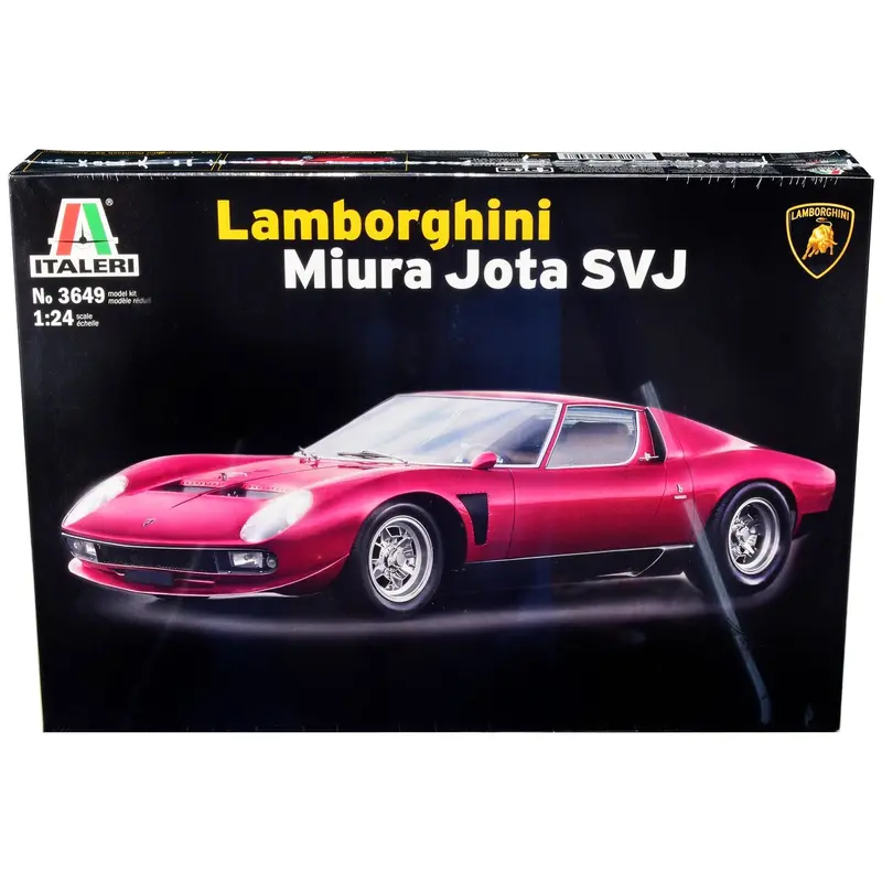 Skill 2 Model Kit Lamborghini Miura Jota Svj 1/24 Scale Model By Italeri 1
