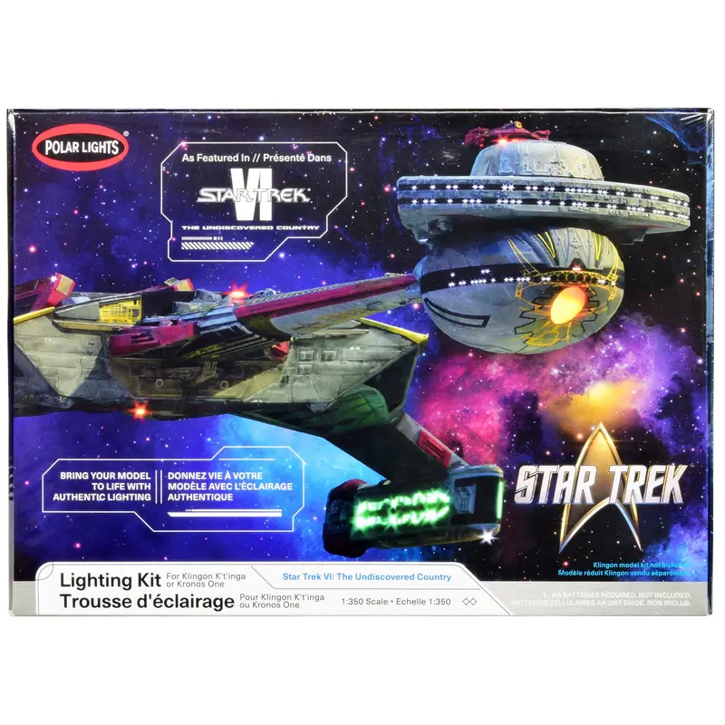 Skill 2 Model Kit Lighting Kit For Klingon Kronos One Spaceship "Star Trek Vi: The Undiscovered Country" (1991) Movie 1/350 Scale Model By Polar Lights 1