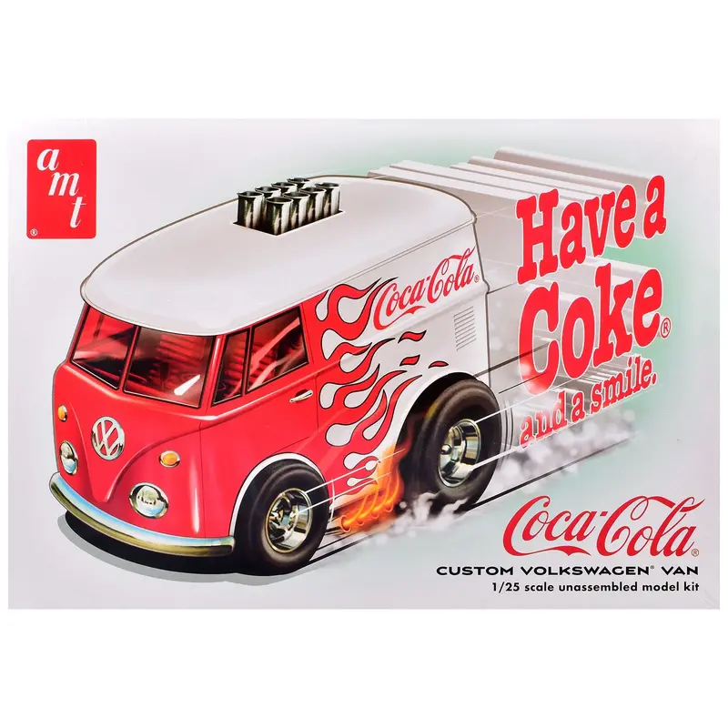 Skill 2 Model Kit Volkswagen Van Show Rod "Coca-Cola" 1/25 Scale Model By Amt 1