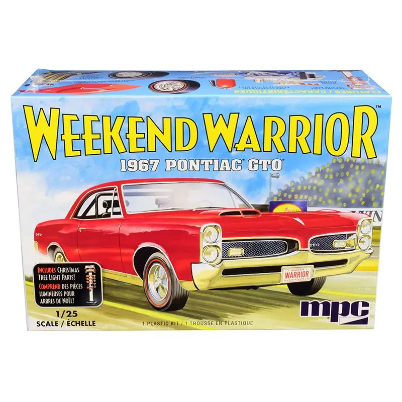Skill 3 Model Kit 1967 Pontiac Gto "Weekend Warrior" 3 In 1 Kit 1/25 Scale Model By Mpc 1