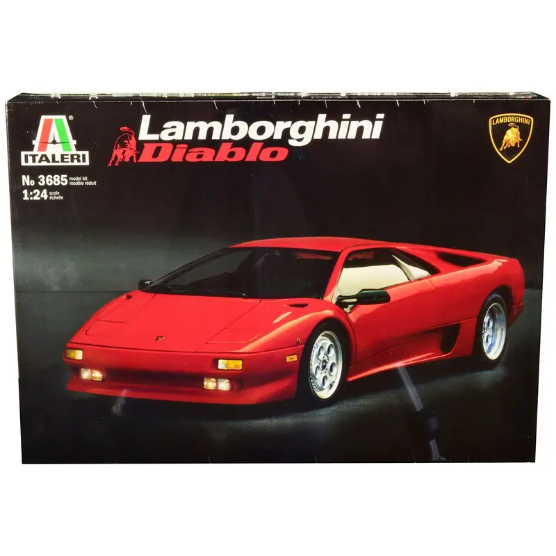 Skill 3 Model Kit Lamborghini Diablo 1/24 Scale Model By Italeri 1