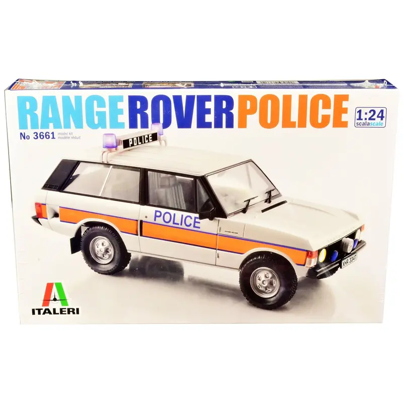 Skill 3 Model Kit Land Rover Range Rover Police 1/24 Scale Model By Italeri 1
