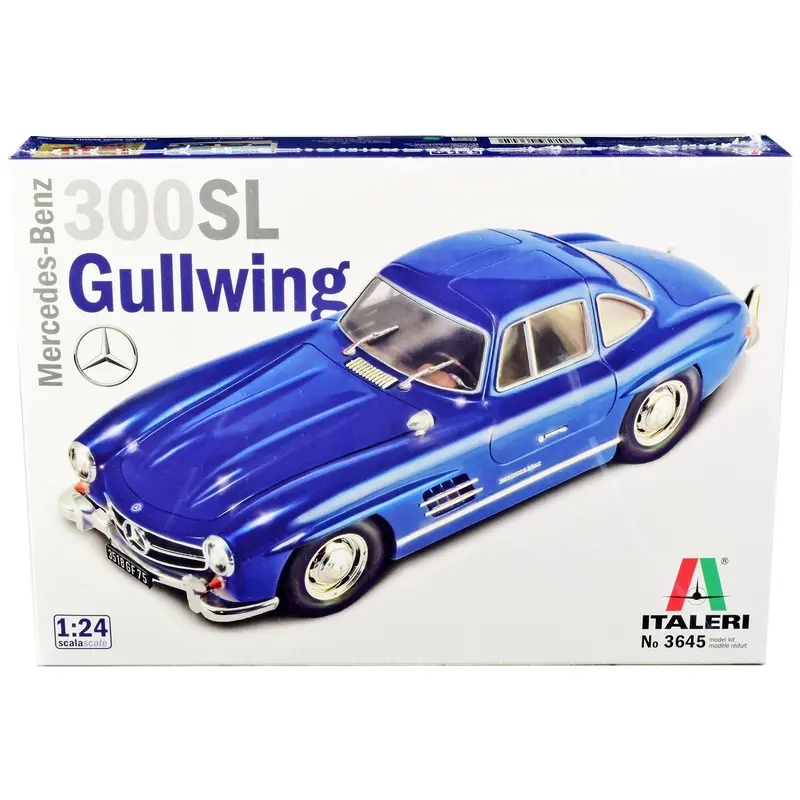 Skill 3 Model Kit Mercedes Benz 300 Sl Gullwing 1/24 Scale Model By Italeri 1