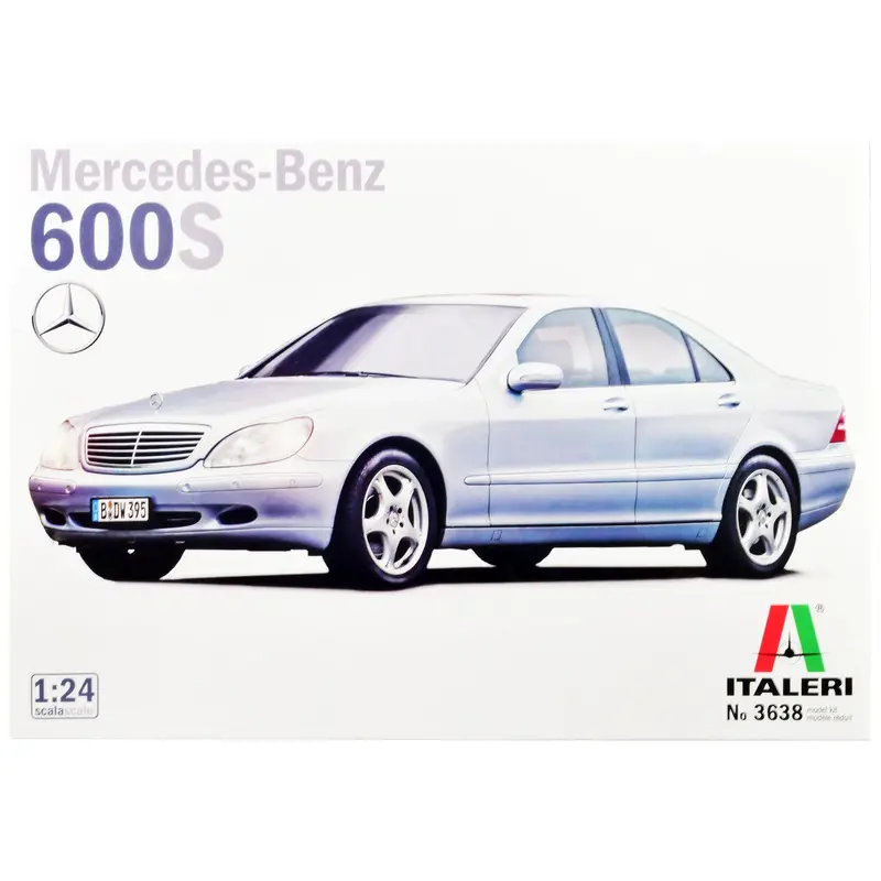 Skill 3 Model Kit Mercedes Benz 600S 1/24 Scale Model By Italeri 1