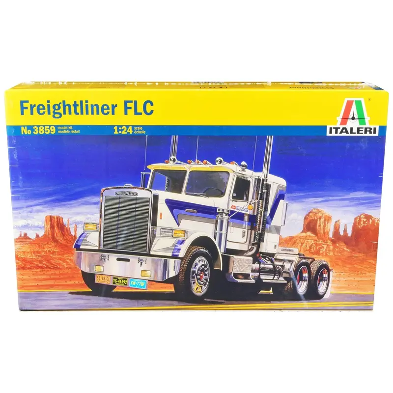 Skill 4 Model Kit Freightliner Flc Truck Tractor 1/24 Scale Model By Italeri 1