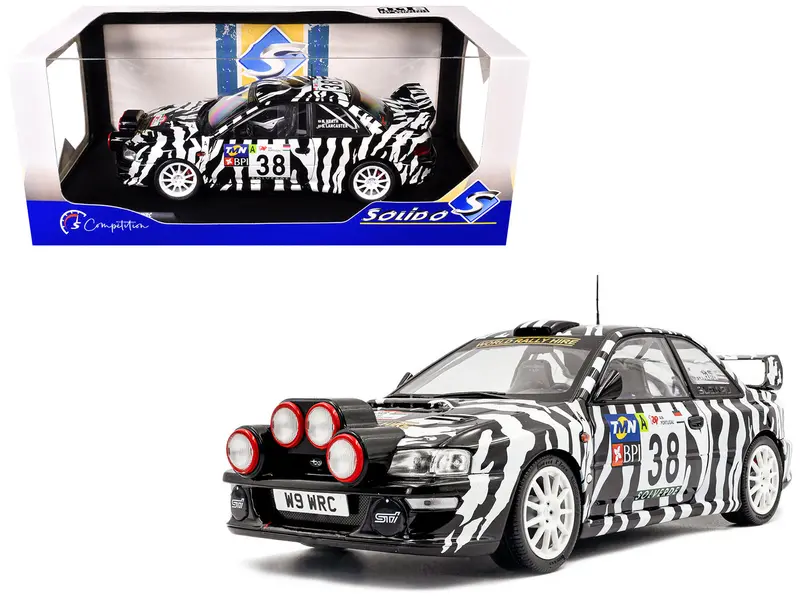 Subaru Impreza S5 Wrc99 #38 Nigel Heath - Steve Lancaster "Rallye De Portugal" (2001) "Competition" Series 1/18 Diecast Model Car By Solido 1
