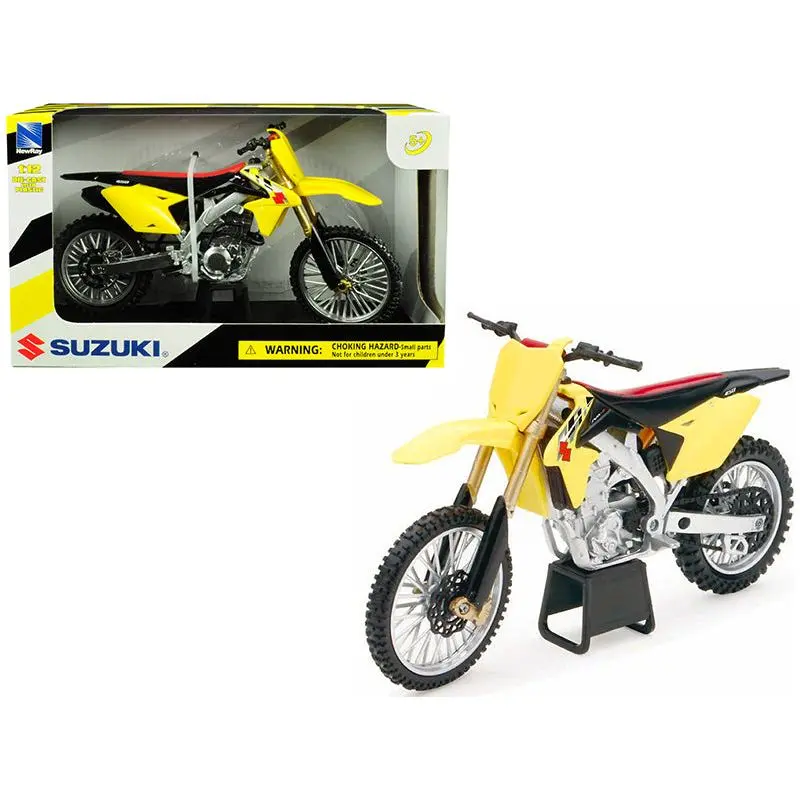 Suzuki Rm-Z450 Yellow 1/12 Motorcycle Model By New Ray 1