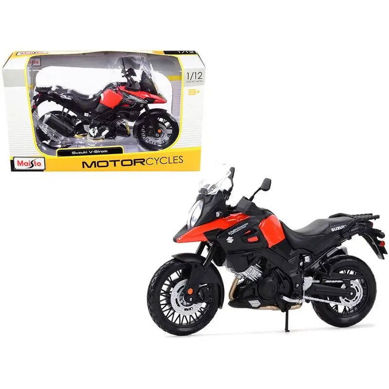 Suzuki V-Strom Red And Black 1/12 Diecast Motorcycle Model By Maisto 1