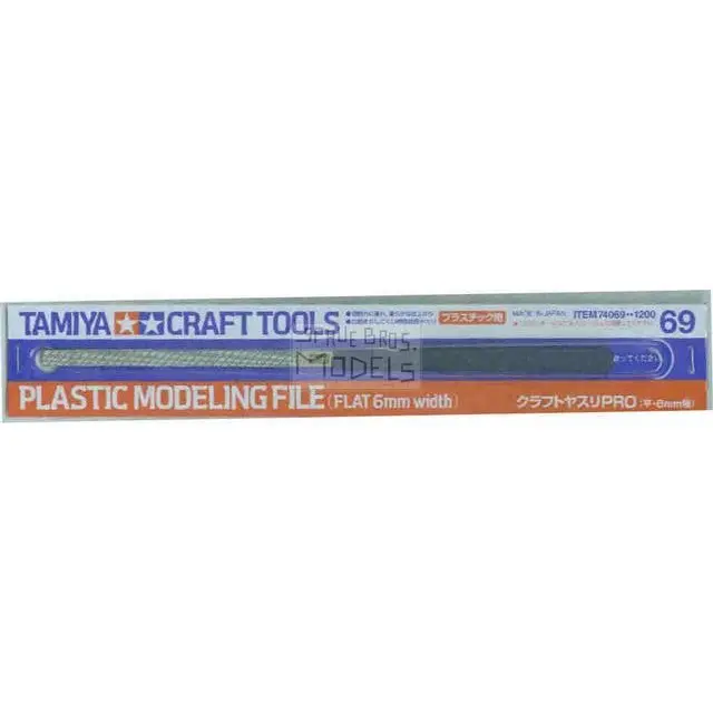 Tam74069 Tamiya Tools - Plastic Modeling File Flat 6Mm Width #74069 1