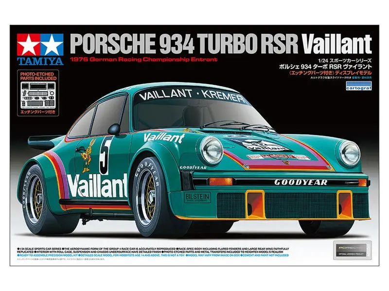 Tamiya 1/24 Porsche 934 Turbo Rsr Vaillant 1