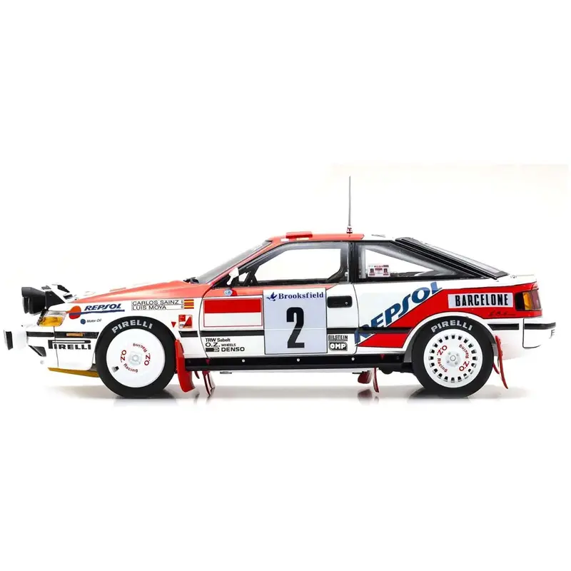 Toyota Celica Gt-4 #2 Carlos Sainz - Luis Moya "Toyota Team Europe" Winner "Monte Carlo Rally" (1991) 1/18 Diecast Model Car By Kyosho 1
