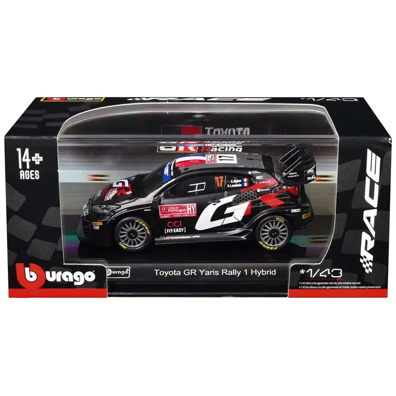 Toyota Gr Yaris Rally1 Hybrid #17 Sebastien Ogier - Vincent Landais "Toyota Gazoo Racing Wrt" "World Rally Championship" (2024) "Race" Series 1/43 Diecast Model Car By Bburago 1
