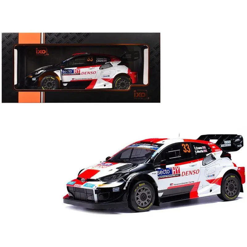 Toyota Gr Yaris Rally1 Hybrid #33 Elfyn Evans - Scott Martin Winner "Rally Finland" (2023) 1/18 Diecast Model Car By Ixo Models 1