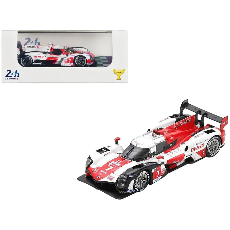 Toyota Gr010 Hybrid #7 Mike Conway - Kamui Kobayashi - Jose Maria Lopez "Toyota Gazoo Racing" Winner 24 Hours Of Le Mans (2021) 1/87 (Ho) Diecast Model Car By Spark 1