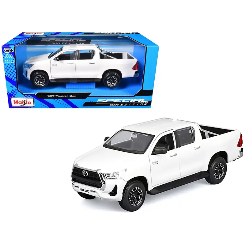 Toyota Hilux Pickup Truck White "Special Edition" Series 1/27 Diecast Model Car By Maisto 1