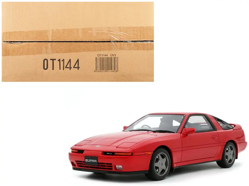 Toyota Supra Mk3 Rhd (Right Hand Drive) Super Red Limited Edition To 999 Pieces Worldwide 1/18 Model Car By Otto Mobile 1