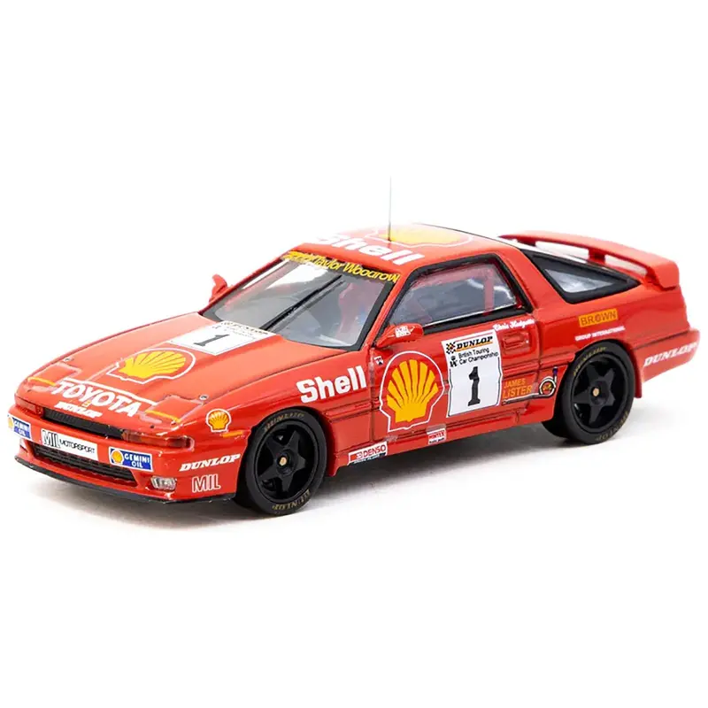 Toyota Supra Turbo (Ma70) Rhd (Right Hand Drive) #1 Chris Hodgetts "British Touring Car Championship" (1988) "Hobby64" Series 1/64 Diecast Model Car By Tarmac Works 1