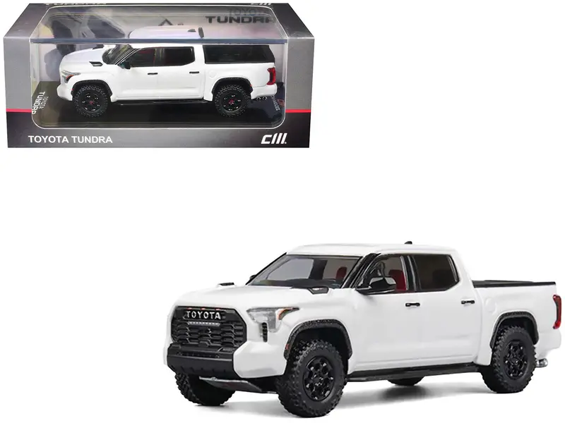 Toyota Tundra Pickup Truck White 1/64 Diecast Model Car By Cm Model 1