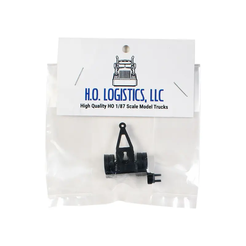 Trailer Dolly Black Kit 1/87 (Ho) Plastic Model Car By Ho Logistics 1