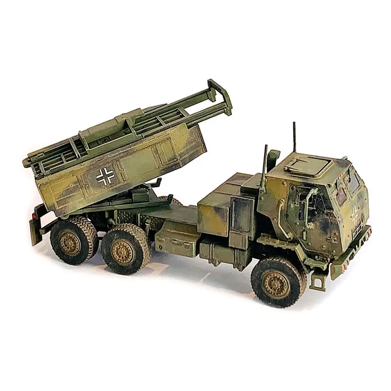 Ukraine M142 High Mobility Artillery Rocket System (Himars) Green Camouflage "Neo Dragon Armor" Series 1/72 Plastic Model By Dragon Models 1