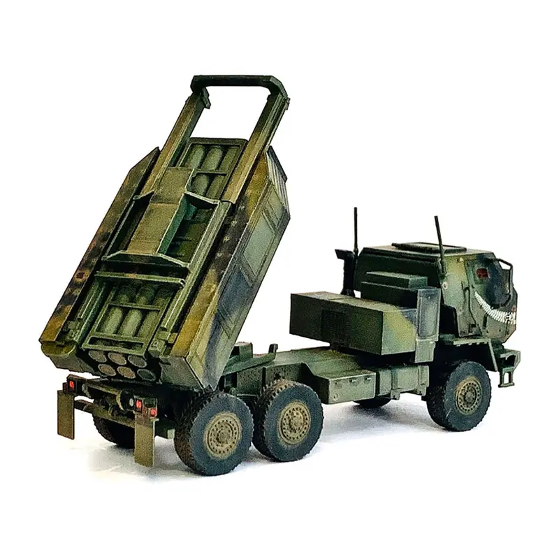 Ukraine M142 High Mobility Artillery Rocket System (Himars) Green Camouflage With Cat Face Graphic "Neo Dragon Armor" Series 1/72 Plastic Model By Dragon Models 1
