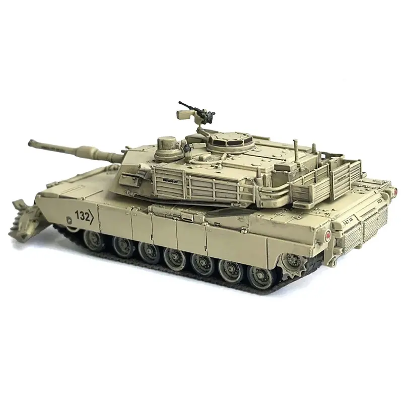 United States M1a2 Sep (System Enhancement Package) Abrams Tank With Mine Plow (Travel Mode) #132 "Absolute Death United States Army" Desert Sand "Neo Dragon Armor" Series 1/72 Plastic Model By Dragon Models 1