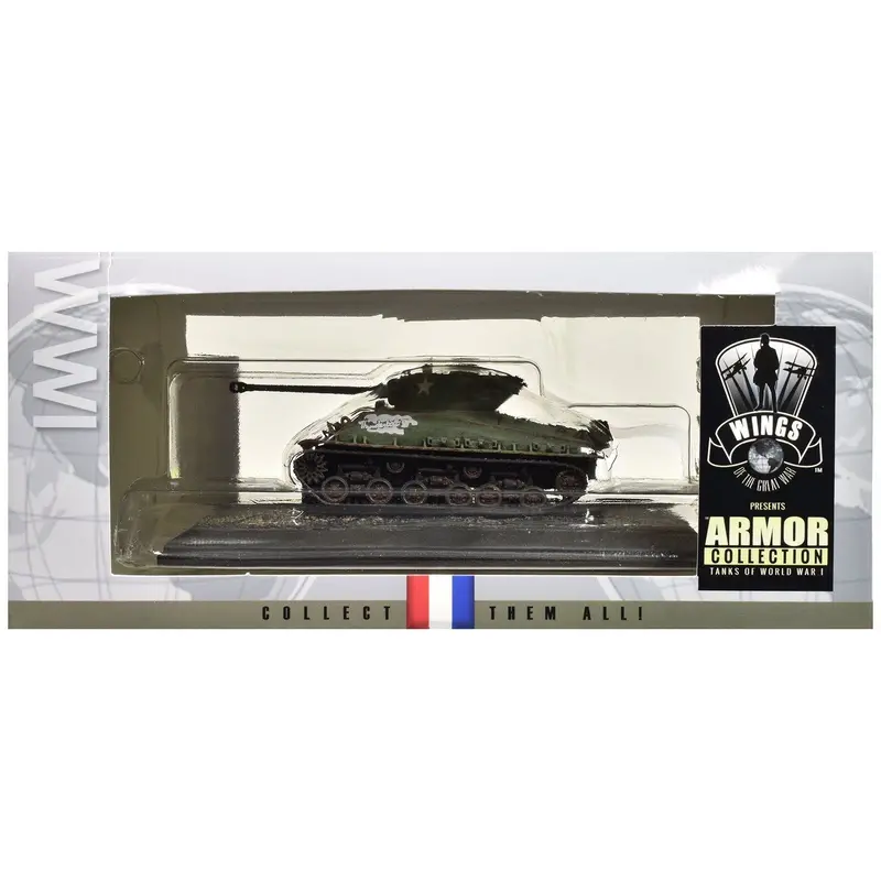 United States M4a3 Sherman Tank "Thunderbolt Vii - Wwii" United States Army "Armor Collection" Series 1/72 Model By Wings Of The Great War 1