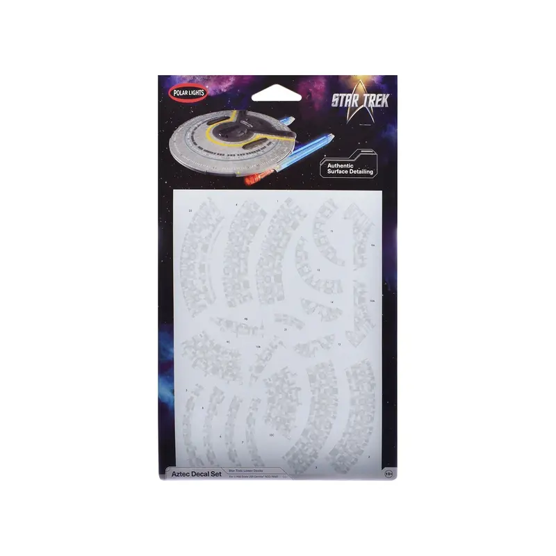 Uss Cerritos Ncc-75567 Aztec Decal Set "Star Trek: Lower Decks" (2020-2024) Tv Series 1/1400 Scale By Polar Lights 1
