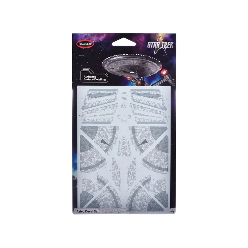 Uss Enterprise Ncc-1701 Aztec Decal Set "Star Trek: Strange New Worlds" (2022-Current) Tv Series 1/1000 Scale By Polar Lights 1