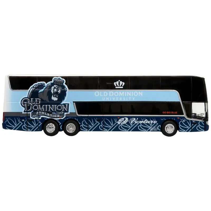 Van Hool Tdx Double Decker Coach Bus "Old Dominion University - Venture Tours" "Go Big Blue" "The Bus & Motorcoach Collection" Limited Edition To 504 Pieces Worldwide 1/87 (Ho) Diecast Model By Iconic Replicas 1